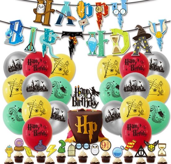 Harry Potter Decoratie Set 55 Stuks Harry Potter Party Decoration Party Pakket