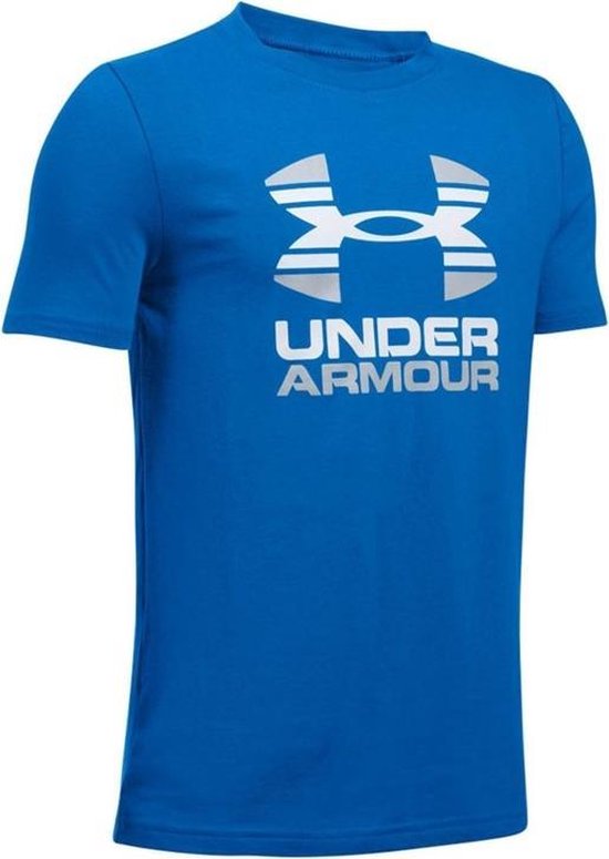 Under Armour Two Tone Logo SS Kids Tee 1298292-907, Vrouwen, Wit, T-shirt maat: M EU