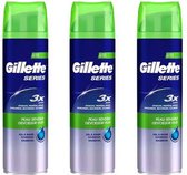Gillette Series Shaving Gel Sensitive Skin -  3 x 200 ml