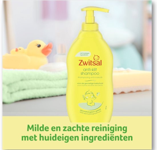 Zwitsal Anti-Klit Shampoo - 6 x 400 ml - Baby - voordeelverpakking van Zwitsal — afbeelding 2