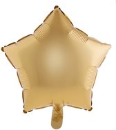 FOLIEBALLON hart 45 cm STER CHROOM GOUD