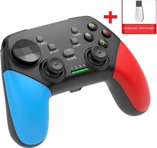 Manette Pro sans fil avec récepteur PC - Convient pour manette Nintendo  Switch / PC /... | bol.com