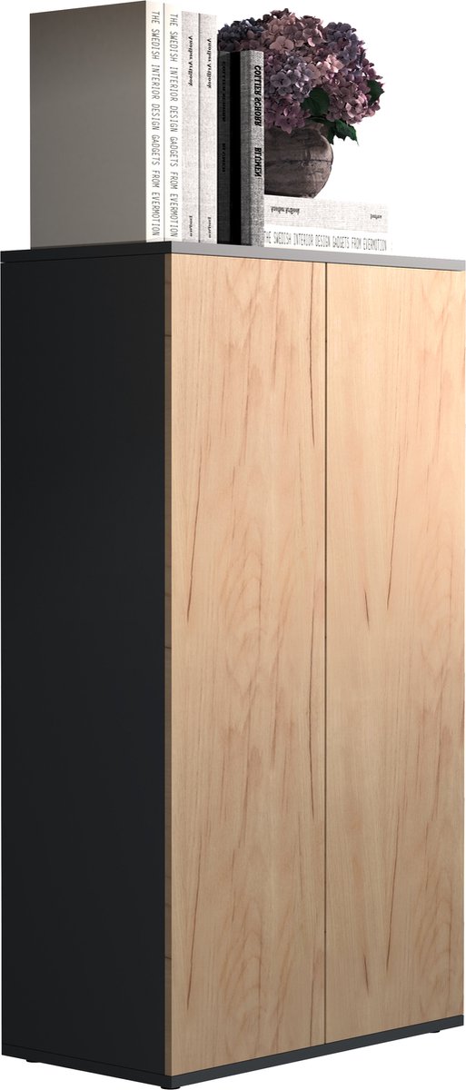 VCM tv-meubel, tv-tafel, slank tv-meubel, tv-tafel, tv-tafel zwart, tv-tafel 43 inch, tv-m