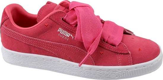 Puma Suede Heart Jr 365135-01, Enfants, Rouge, Taille des baskets: 38.5 EU  | bol.com