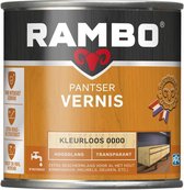 Rambo Pantser Vernis Acryl - Transparant Hoogglans - Kras- & Stootvrij - Sterke Hechting - 0.75L
