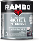 Rambo Pantserbeits Meubel&interieur Mat Vintage Blauw 0745-0,75 Ltr