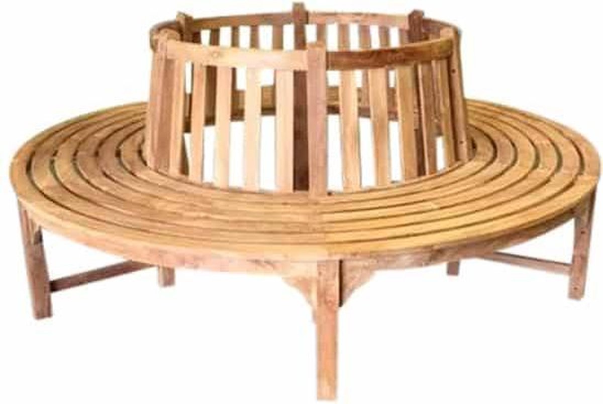 Boombank 180 cm rond teak