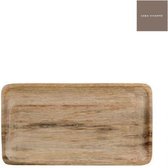 Casa Vivante - Tray Lora - 28 x 15 cm - serveerschaal - robuust - hout - houten serveerschaal - serveerplateau - kaarsenplateau