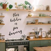 Keuken Muurdecoratie - This Kitchen Is For Dancing - Muurteksten, Metal Wall Letters by Hoagard