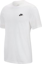 Nike W NSW ESSNTL TEE BF LBR Dames Sportshirt - Wit - Maat M