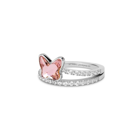 Melano Twisted Time To Be A Butterfly Ring Set - Zilverkleurig - Dames - Maat 52