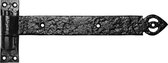 Heng - Smeedijzer zwart - Gietijzer - Kirkpatrick - Duimzwart smeedijzer, 304x105 mm