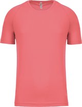 Herensportshirt 'Proact' met ronde hals Coral - L