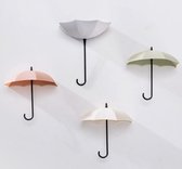 Jumada's paraplu ophanghaakjes - 3x Paraplu-Wandhaak - Zelfklevende Wandhaak