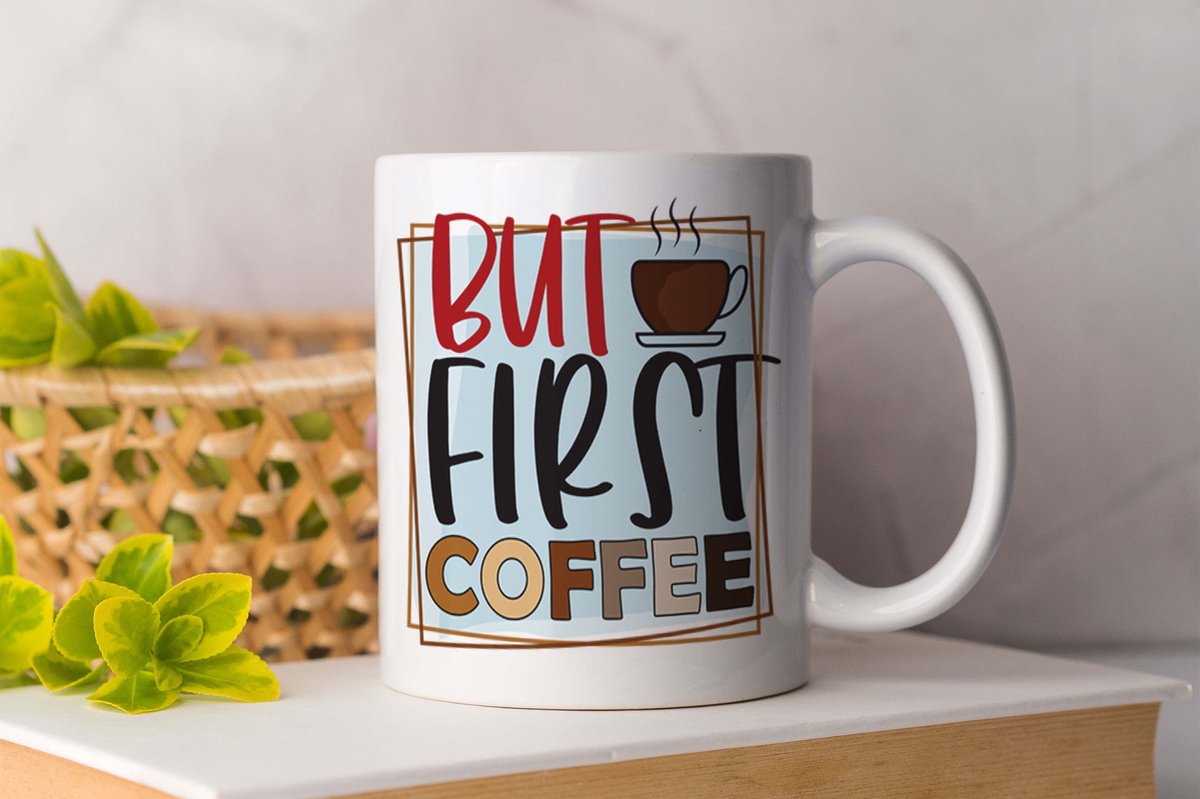Mok But first coffee - Koffie - Coffee - Koffieliefheber - Coffee lover - Cadeau - cup of coffee