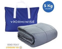 Dormiwise Verzwaringsdeken 5 KG voor Betere Slaap - Weighted Blanket - Dekbed - Verzwaarde Deken - 150 x 200 CM