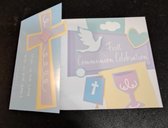 16 uitnodigingskaartjes Eerste Heilige Communie met enveloppen