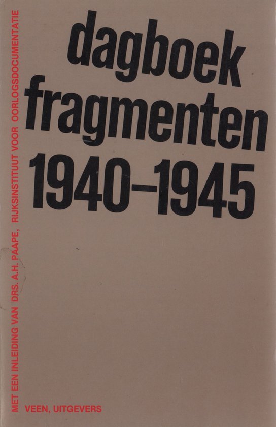 9789020425857 - Dagboekfragmenten 1940-1945