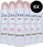 Dove Beauty Finish Déodorant Spray - 150 ml (lot de 6)