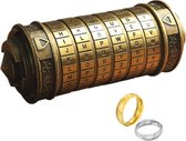 Da Vinci Code Mini Cryptex Puzzel in puzzel voor Kerstmis, Valentijnsdag en Verjaardag, vrienden en kennissen