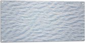 Tuinposter – Witte Bolling Textuur in Witte Muur - 100x50 cm Foto op Tuinposter (wanddecoratie voor buiten en binnen)