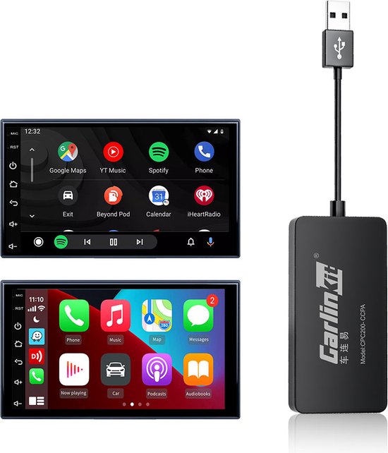 Clé CarPlay sans fil Carlinkit pour autoradio android, Android auto