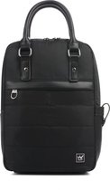 YLX Mini Tupelo Backpack | Black | Recycled materiaal | Gerecyclede plastic flessen. Voor dames. Zwart. Mini rugzak, vrouwen, i-pad sleeve