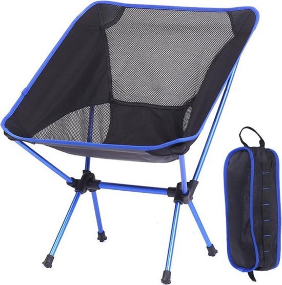 RAMBUX® - Strandstoel - Campingstoel - Donker Blauw - Strand & Camping - Kampeerstoel Compact Opvouwbaar & Lichtgewicht - Vouwstoel met Opbergtas van RAMBUX — afbeelding 2