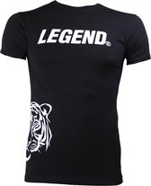 t-shirt zwart Slimfit Legend Panter  104