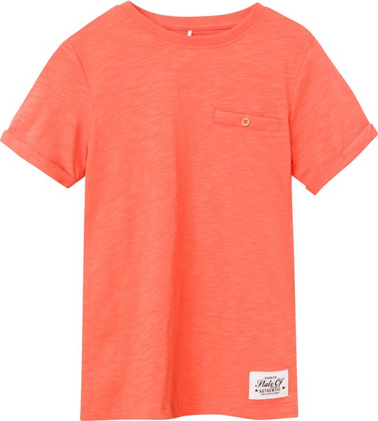 Name It T-shirt Nkmvincent Ss Top F Noos 13201047 Coral Mannen Maat - W122 X L128