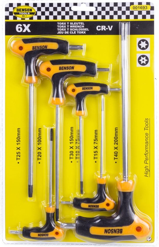 6-delige torx sleutelset met T-greep in softmodule online kopen - Gratis Verzending 6-delige torx sleutelset met T-greep in softmodule online kopen - Gratis Verzending