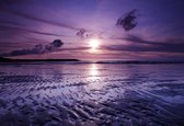 Fotobehang Beach Sunset | XXL - 206cm x 275cm | 130g/m2 Vlies