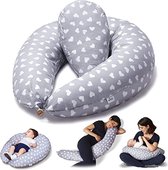 Oreiller D'allaitement Et De Berceau Pour Bébé - Coussin De Bras Confortable Avec Housse Lavable, Idéal Pour Maman Et Voyages