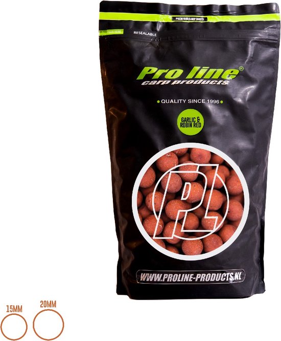 Pro Line Garlic Robin Red - Boilies - 20 mm - 5 kg van Pro Line — afbeelding 2