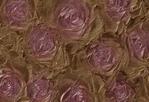 Fotobehang Pink Roses | XXL - 312cm x 219cm | 130g/m2 Vlies