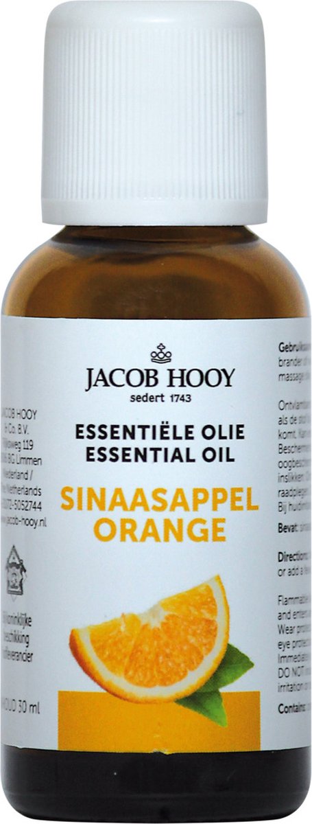 Goedkoopste Jacob Hooy Sinaasappel - 30 ml - Etherische Olie