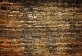 Fotobehang Brick Wall Vintage Texture | XXL - 312cm x 219cm | 130g/m2 Vlies
