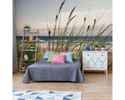 Fotobehang - Vlies Behang - Duinen - Strand - Zee - 312 x 219 cm