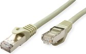 VALUE patchkabel Cat.6A (Klasse EA) S/FTP (PiMF), massief draad, LSOH, grijs, 70 m