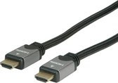 ROLINE HDMI HighSpeed kabel met Ethernet, M/M, zwart / zilver, 10 m