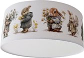 Plafondlamp konijnen - lampen - konijnen - Spring collectie - kinder & babykamer - kunststof - wit - excl. lichtbron