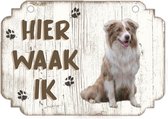 Waakbord | Hier Waak Ik: Border Collie Lilac