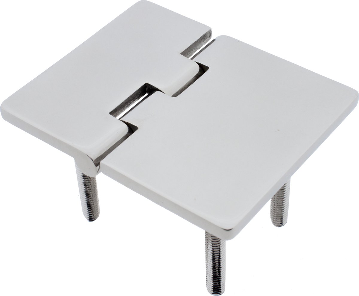 Luikscharnier - 80x65x4 - Rvs 316 - Knoop onder