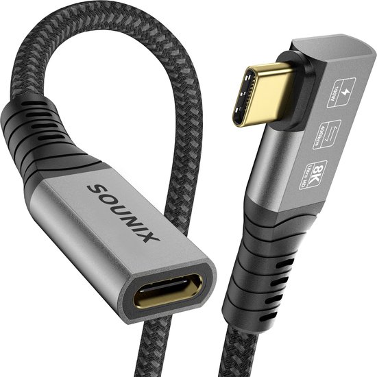 Câble USB4 USB-C Mâle vers USB-C Mâle USB-PD 240W 40Gbps 8K 60Hz