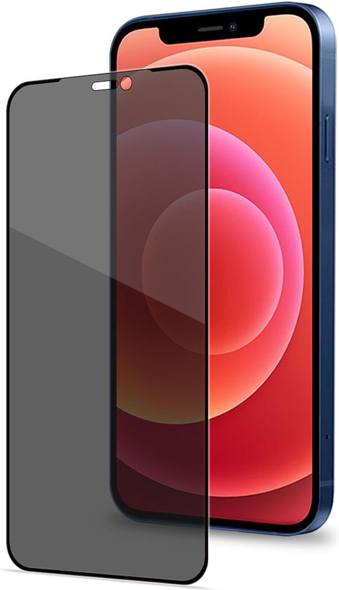 Celly - Privacy Full Glass Screenprotector iPhone 13 Mini - Glas - Transparant