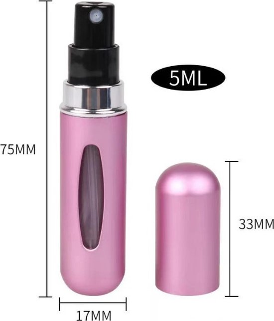 Flacon de parfum rechargeable - Recharge de Parfum - Flacon de parfum 5 ML  - Mini... | bol