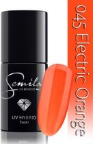 045 UV Hybrid Semilac Electric Orange 7 ml.