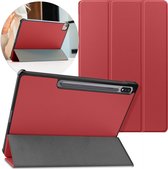 iMoshion Tablet Hoes Geschikt voor Samsung Galaxy Tab S8 Plus / Tab S7 Plus / Tab S7 FE - iMoshion Trifold Bookcase - Rood