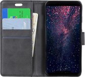 Huawei P Smart (2019) Matte Portemonnee Hoesje Zwart