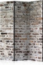 Vouwscherm - Oude stenen muur 135x172cm , gemonteerd geleverd (kamerscherm)  dubbelzijdig geprint